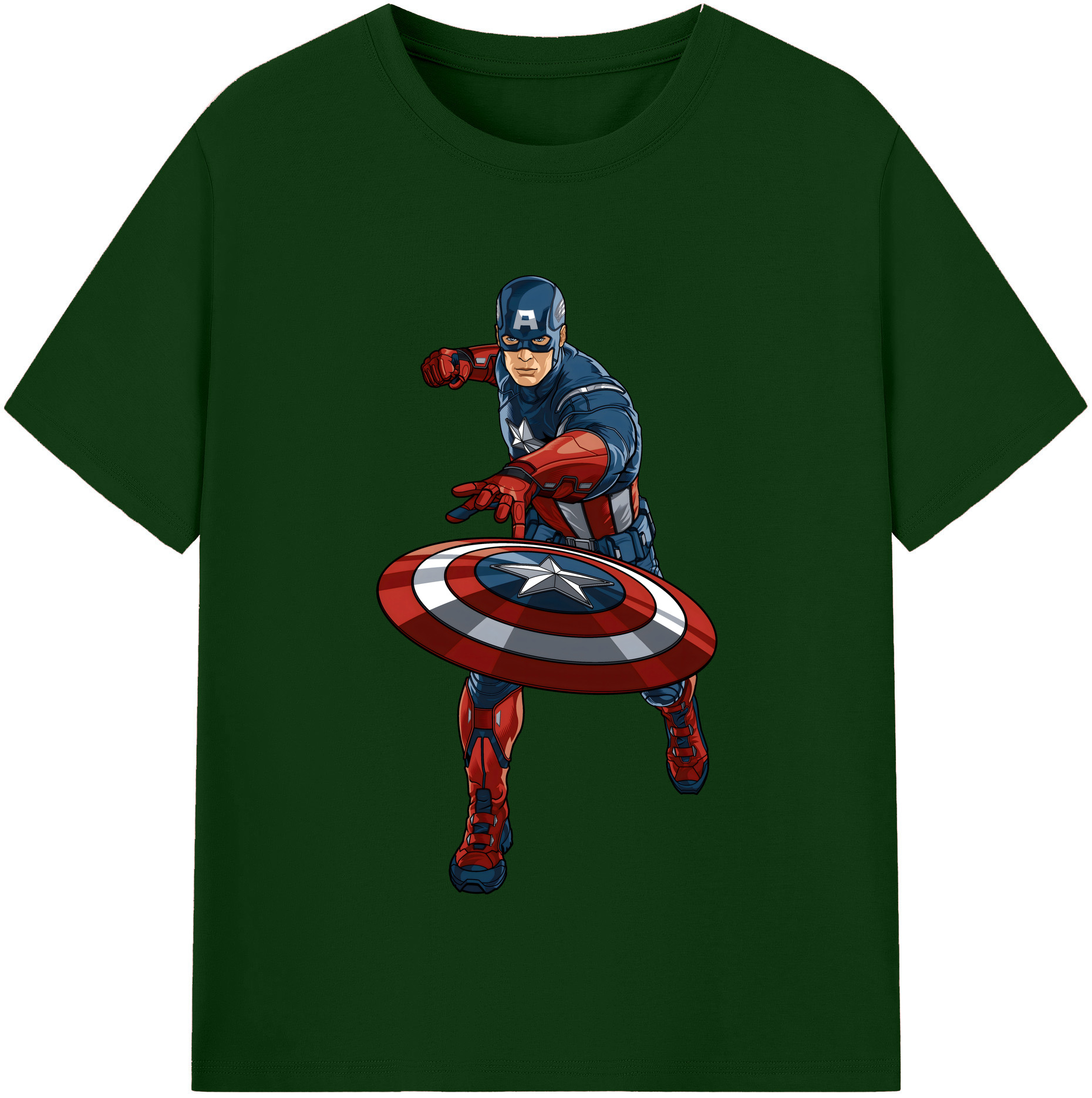 （画像用） アベンジャーズ The Avengers 綿100％半袖Tシャツ（フロントプリント）
